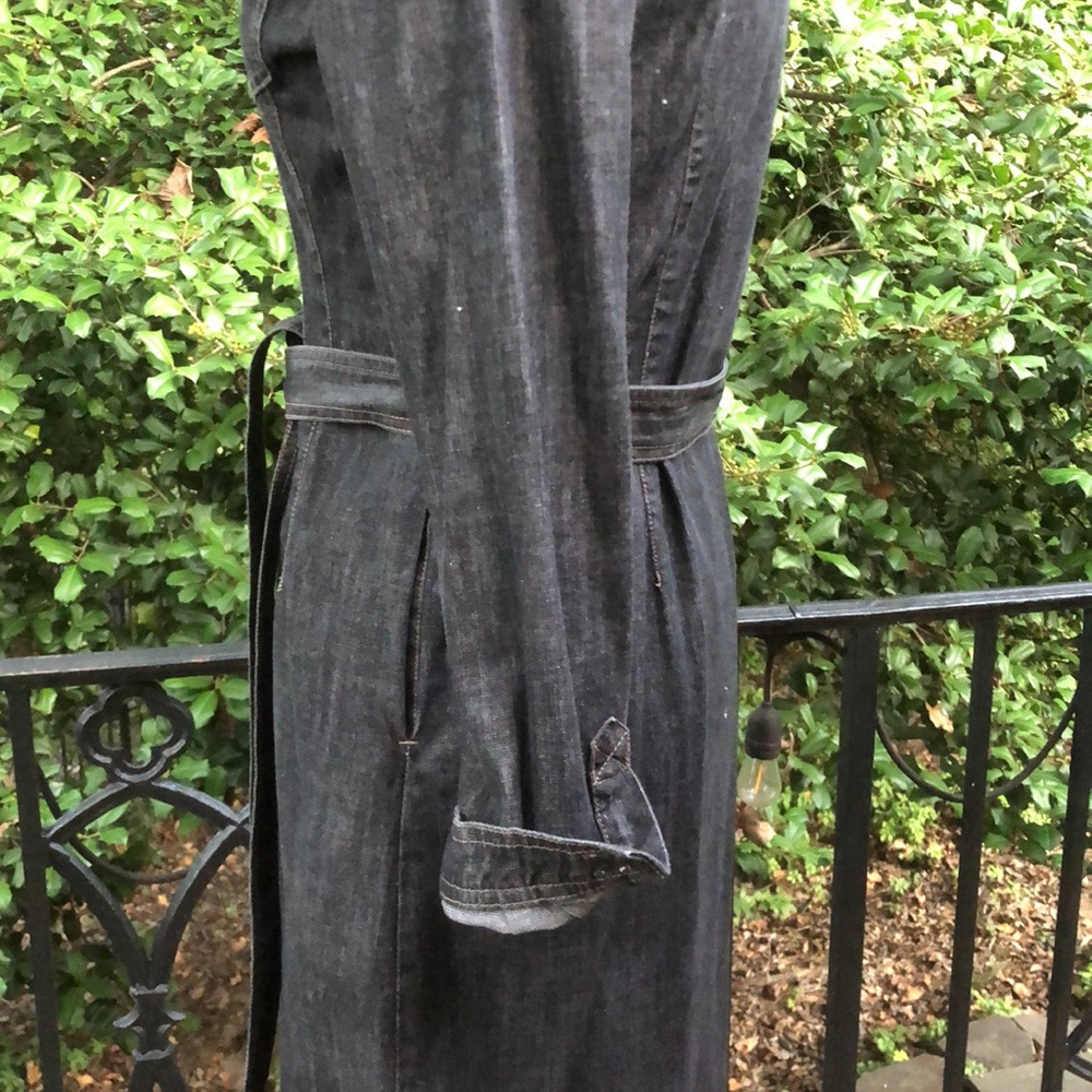 Boden Black Denim L/S shirt dress sz 6US/10UK and sz 8US/12UK - Picture 6 of 17